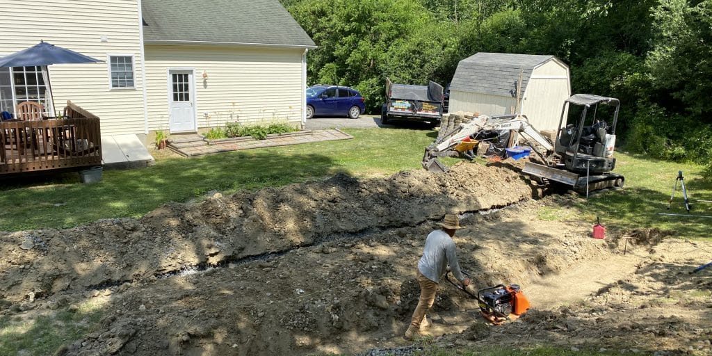 Excavation around home