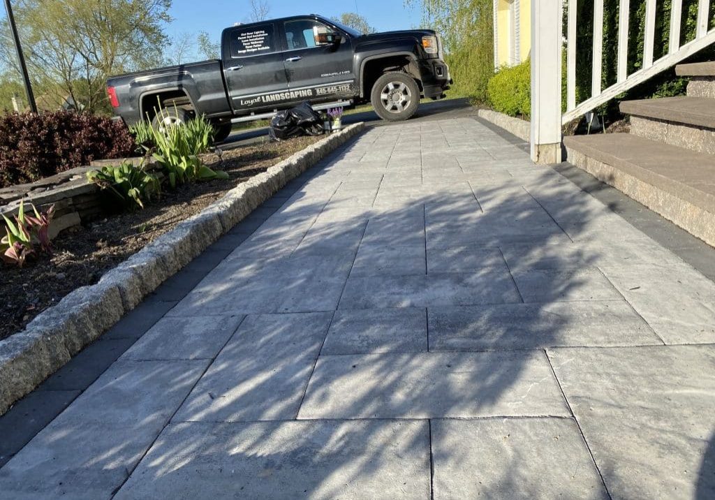 Precast concrete walkway