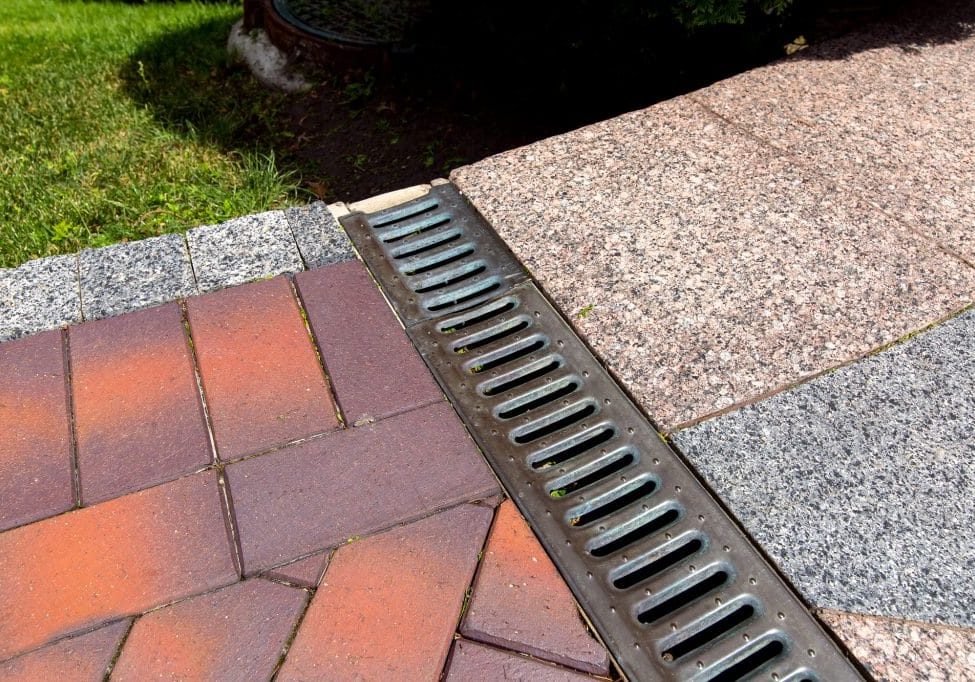 Finished trench drain with grate